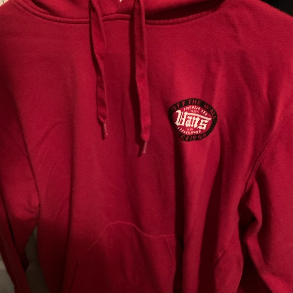 Red Vans hoodie (medium)